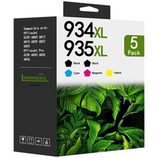 934XL 935XL Black/Color High Yield Ink Cartridges 5-Pack,