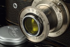 19mm Filter for the 5cm F3.5 Leitz Elmar Yellow, Classic Black White Contrast
