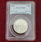 1943 Liberty Walking Half Dollar PCGS MS65 Silver 50C Uncirculated