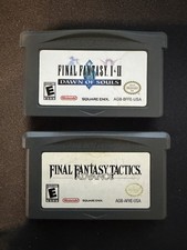 Square Enix Final Fantasy I & II Dawn of Souls + Tactics Advance GBA Lot 2