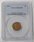 1924 MS-64 BN LINCOLN CENT - PCGS GRADED - NICE COIN, SEE PICTURES