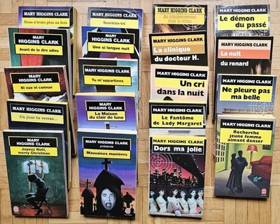 Lot de 19 livres de Mary Higgins Clark en coll. Poche - Photo 1/2