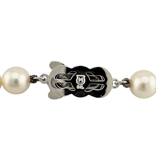 MIKIMOTO Halskette Silber Akoya Perle gebraucht - Bild 6 von 7