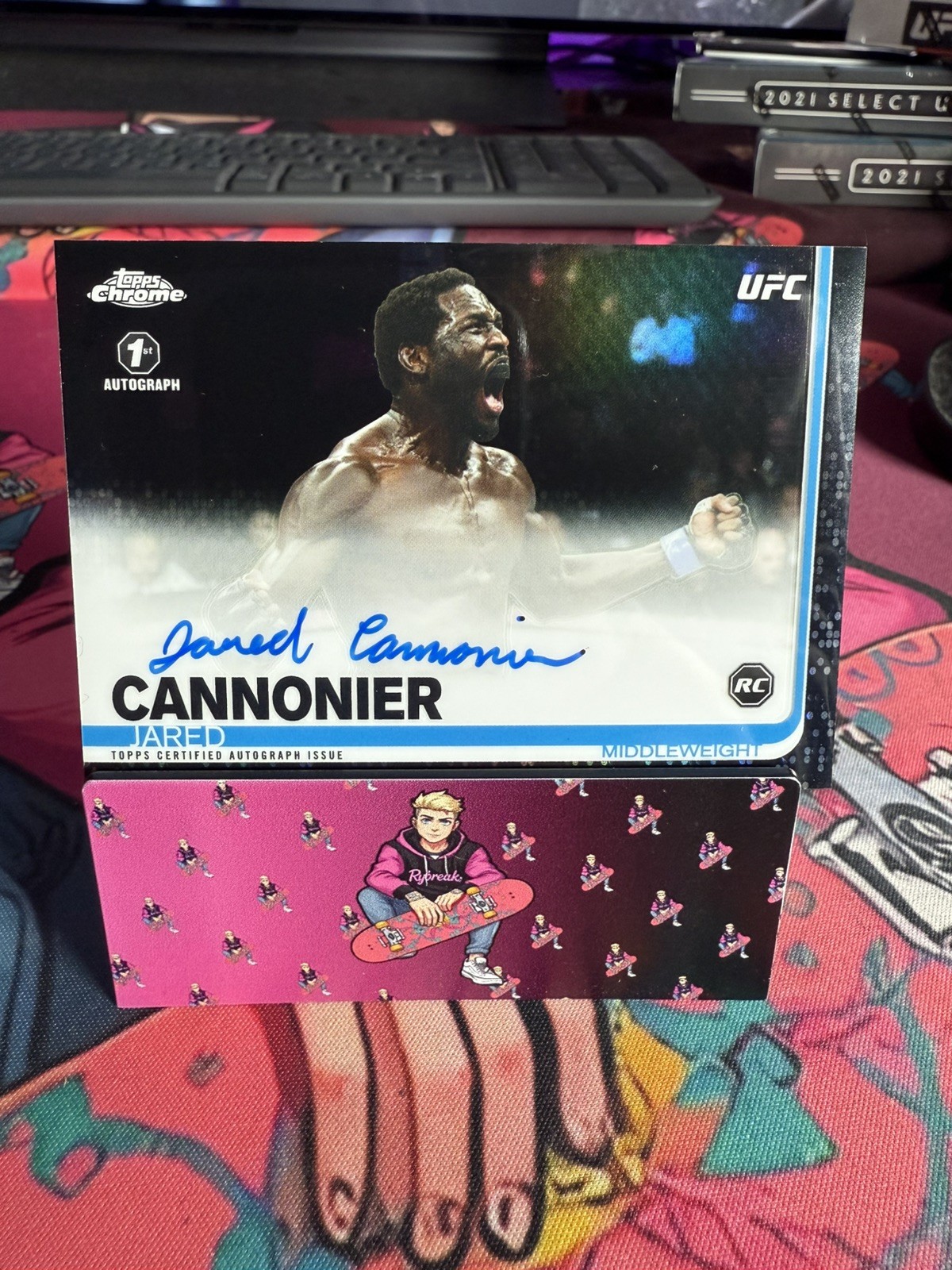 2019 Topps Chrome UFC #FA-JC Jared Cannonier Autographs Black 10/10 FIRST AUTO