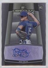 2020 Panini Chronicles Obsidian Electric Etch Purple 50/75 Nick Solak Auto g2u