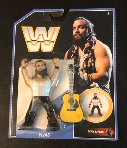 ELIAS rare RETRO wwf hasbro style NEW & SEALED wwe...
