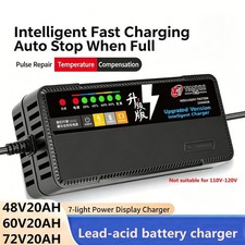 72V/60V/48V 7 Light Smart Battery Charger For Electric Vehicle Lead Acid Battery