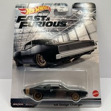 Hot Wheels 1:64 Fast & Furious 1968 Dodge Charger Black Diecast Model Car HCP17