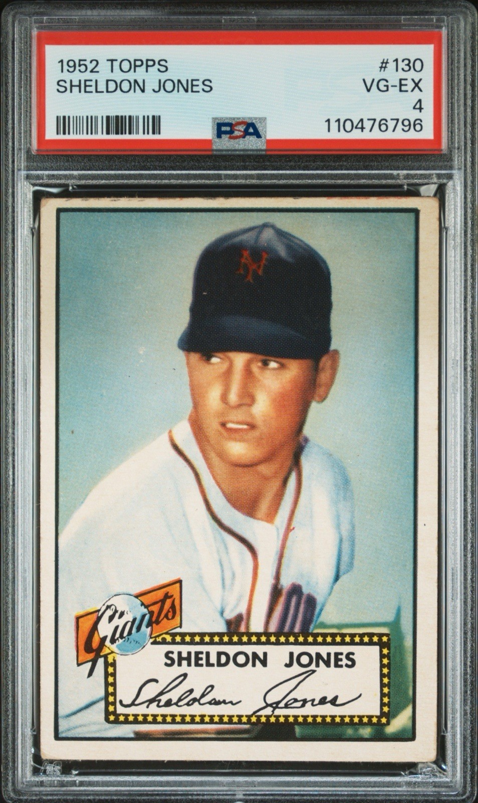 1952 Topps Sheldon Jones #130 PSA 4 VG-EX New York Giants