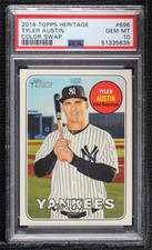 2018 Heritage High Number Color Swap Variation SP Tyler Austin PSA 10 GEM MT 5wg
