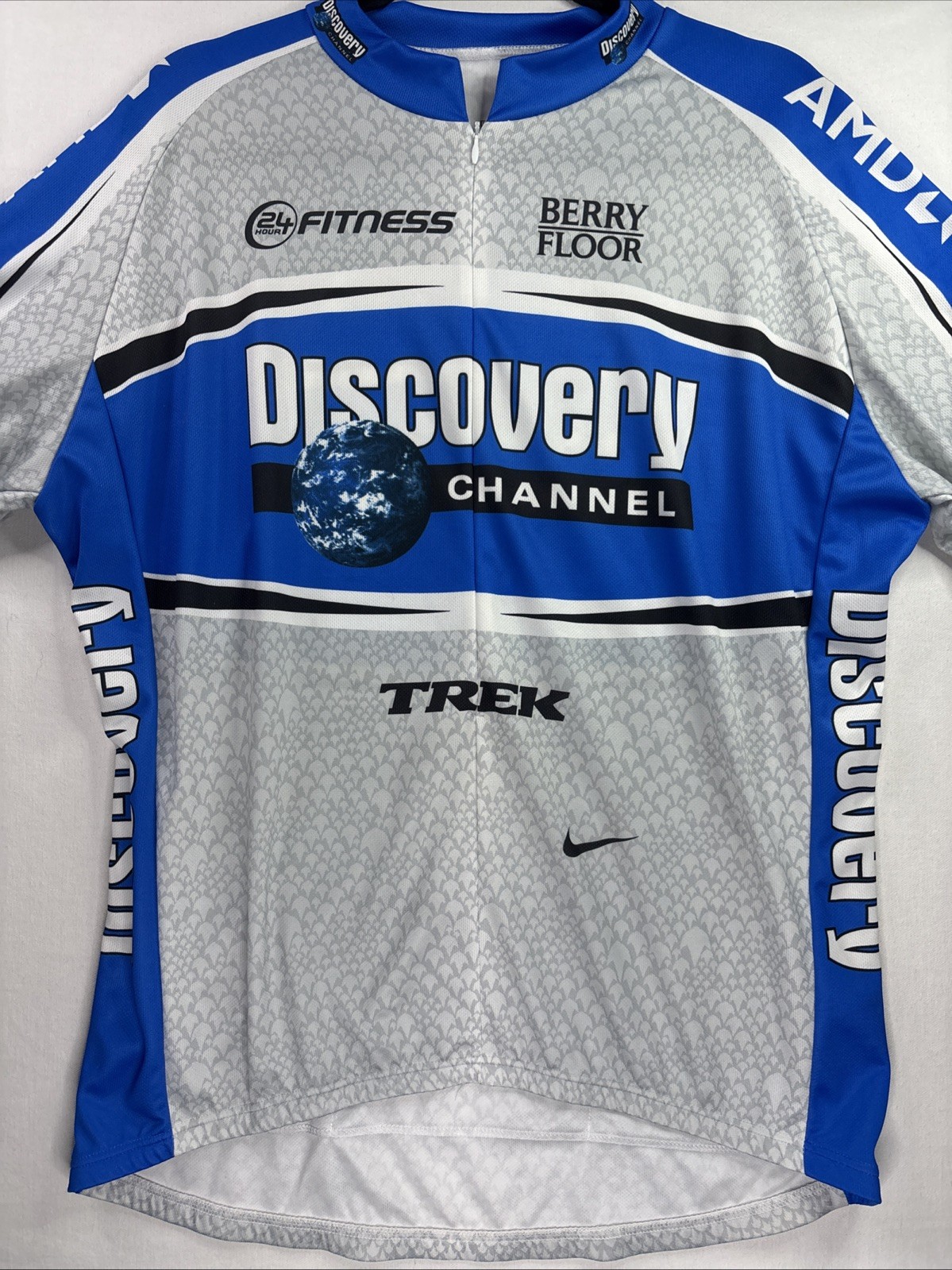 Vintage Discovery Channel Men's 3XL Nike Dri Fit 3/4 Zip Italy 2005 Mens Cycling thumbnail 5
