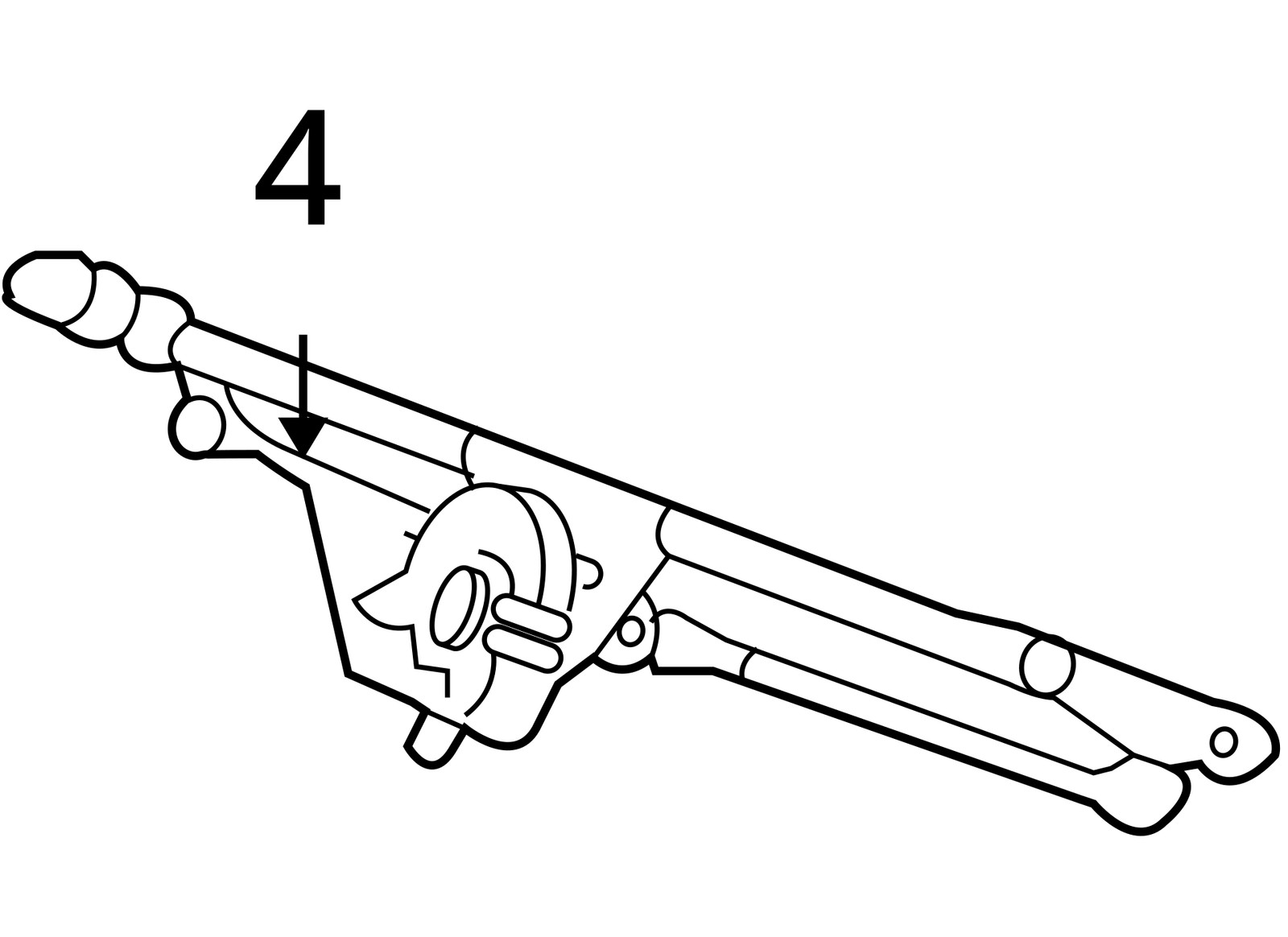 2012 Jeep Wrangler Windshield Wiper Transmission OEM 91K Miles - LKQ440475296 thumbnail 5