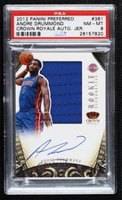 2012 Panini Preferred Rookie Silhouettes /99 Andre Drummond #361 PSA 8 Auto 3c7