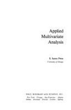 Applied Multivariate Analysis Hardcover Sheld...