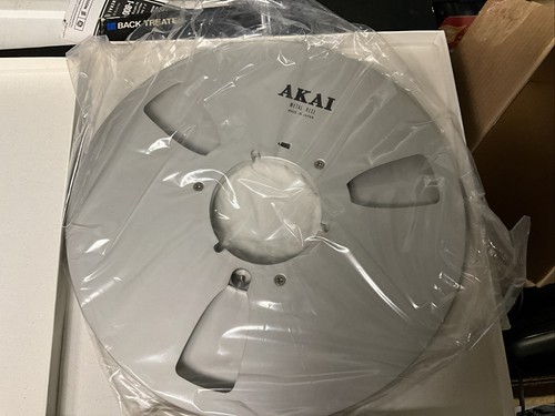 Akai R-10M OEM 10" Empty Metallic Reel, 3 Window Vintage Box Unused In Bag - Picture 5 of 9
