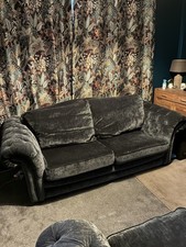 Very Large Pair of Sofas 3 Seater & 2 Seater Settees Suite