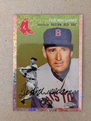 2023 Topps Platinum Anniversary - Ted Williams #477 Rose Gold Mini-Diamond /75
