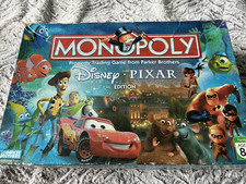 Parker Brothers Monopoly Disney Pixar Edition Board Game 2+ Players Age 8+ 2001