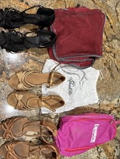 3 Pair Ladies Ballroom Dance Shoes Size 7