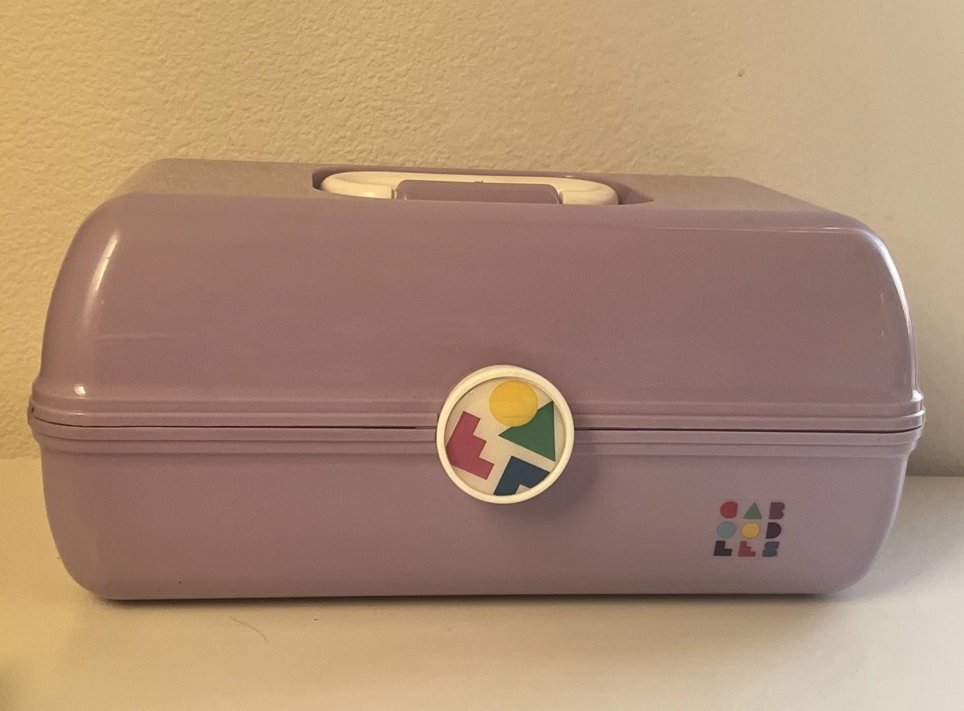 Vintage Caboodle Deluxe Complete 2-Tier Makeup Case Organizer Lavender 80’s