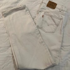 Levi's Red Tab MADE IN USA! 560 Loose Fit Student W30 L32 Cotton White Denim