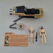 1983  G.I. Joe Arctic Trooper  Snow Job with Polar Battle Bear Skimobile Vintage