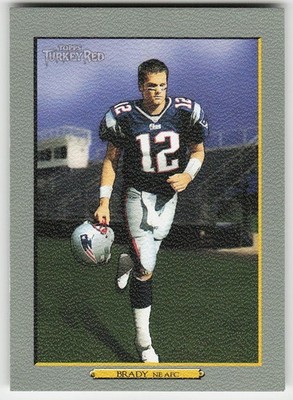 2006 Topps Turkey Red #280a Tom Brady Press box in background FOOTBALL Patriots