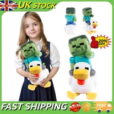 Jay Franco Minecraft Plush Pillow Buddy Plushie Stuffed Pillow Chicken Jockey🎁