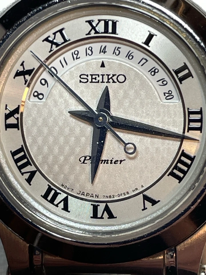 Винтажные женские часы 1998 Seiko Premier 7N82-0CD0 сапфировое стекло Япония - Изображение 2 из 4