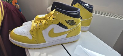 Air Jordan 1 Mid Yellow Toe Gr. 43 Sneaker Schuhe