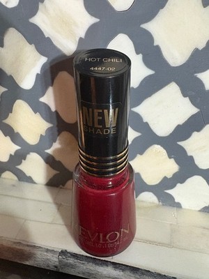 Revlon Hot Chili burgundy red crème nail polish vintage lim ed. brand new