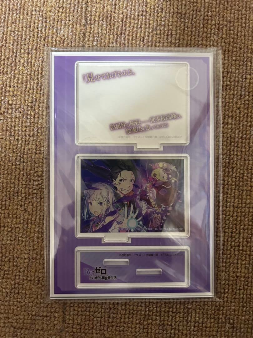 Exposición de novelas ligeras raras 2024 Limited Re:Zero Quote soporte de acr...