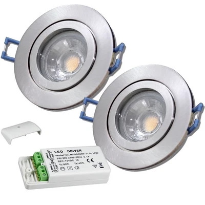 Umrüst Set LED Spot 12V 5W IP44 inkl. Trafo Halogen ersetzen - Badezimmer, Küche - Bild 1 von 4