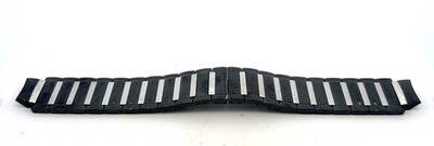 Bulova 98D109 22mm Two-Tone Black Stainless Steel Watch Band 6.5 inches