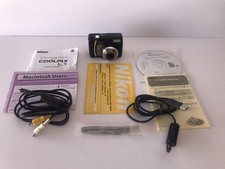 NIKON COOLPIX L1 6.2MP Digital Camera Black With Accessories (FOR PARTS ONLY)