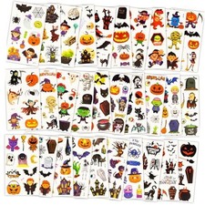 Tattoos for Kids, 300 Mixed Styles Halloween Temporary Tattoos Stickers Set