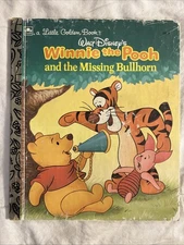 Vintage A Little Golden Book Winnie The Pooh & The Missing Bullhorn 1990 #3858