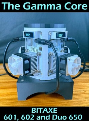 The Gamma Core - Compact High-Airflow Cooling Case for Bitaxe 601, 602 / Duo 650