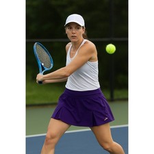 Brooks Skort Para Mujer Talla Mediana Púrpura Deportiva Zumba Golf Tenis Profesional