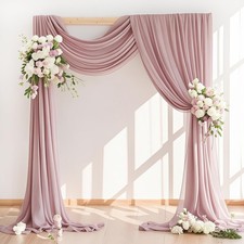 Wedding Arch Draping Fabric Sheer Chiffon 30'' x 18FT Drape Backdrop