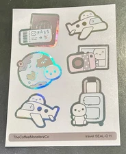 NEW The Coffee Monsterz Co. Travel Sticker Seals Stickers TCMC
