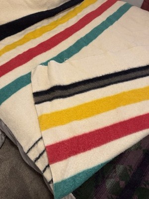 Vintage Rare Sterling Stripe Hudson's Bay 4 Point 100% Wool