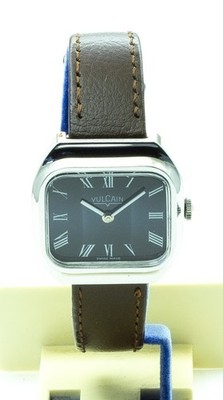 RARE VINTAGE VULCAIN K1115E Blue Mechanical Swiss WATCH 1970's NEW OLD STOCK