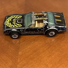 Vintage 1977 Hot Wheels Diecast Black Fire Bird Pontiac Trans Am