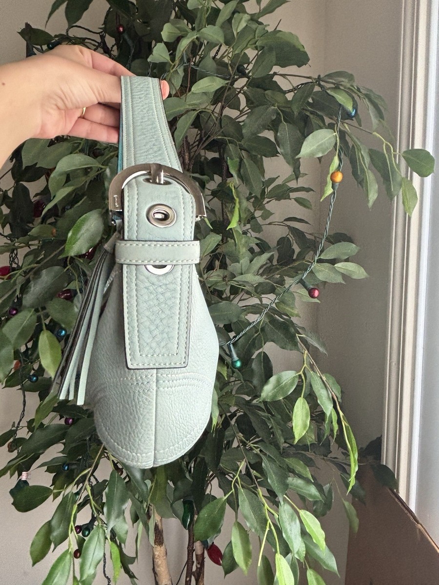 バッグ Coach Small Soho Leather Bag Sky Blue Coach Sky Blue Soho Mini Hobo Leather Shoulder Bag | eBay