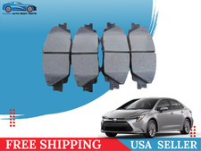 Front Ceramic Disc Brake Pad Set for 2019-2025 Toyota Corolla Prius Prime