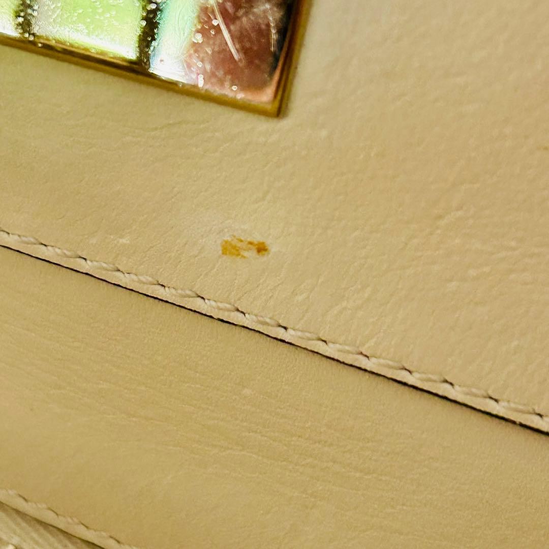 Valentino Garavani Rockstud 2Way Leather Shoulder Bag White, Pre-owned Japan thumbnail 10