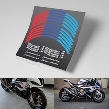 Calcomanías para llantas de 17" BMW S1000RR S1000R calcomanías llantas pegatinas rayas laminadas