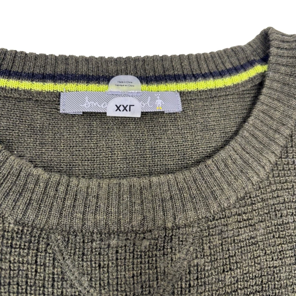 Smartwool Mens 2XL Solid Green Crewneck Long Sleeve Wool Knit Sweater - Image 2 of 4