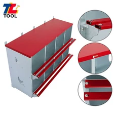 8 Holes Red Chicken Laying Box Chicken Ducks Eggs Nesting Boxes Wall Mount